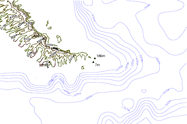Shoreline around ADs/Doubles