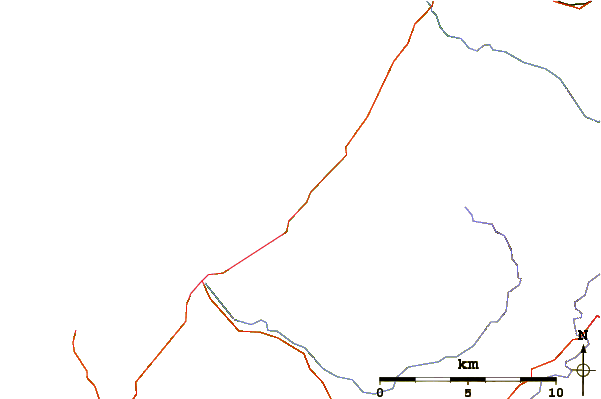 Roads and rivers around Aberaeron