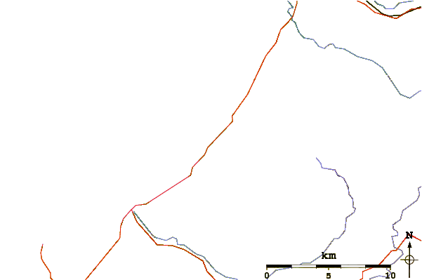 Roads and rivers around Aberarth