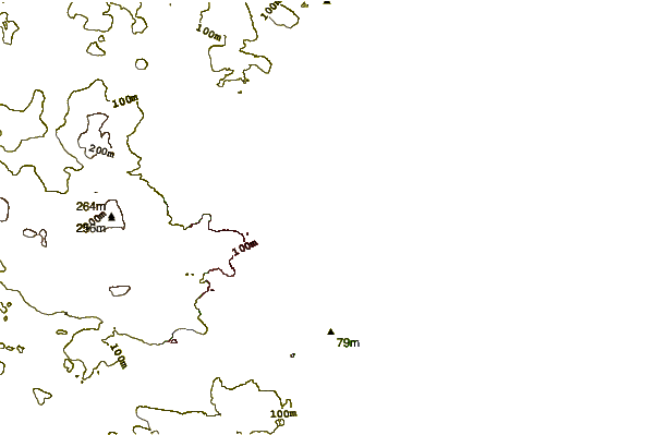 Shoreline around Aberdeen