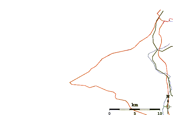 Roads and rivers around Abereiddy