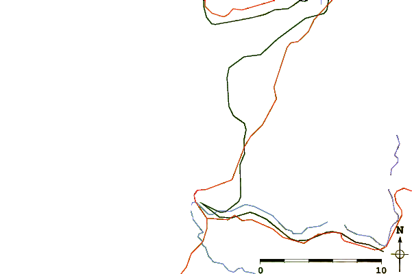 Roads and rivers around Aberwystwyth Beach
