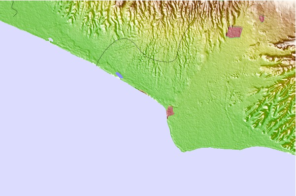 Surf spots located close to Acajutla