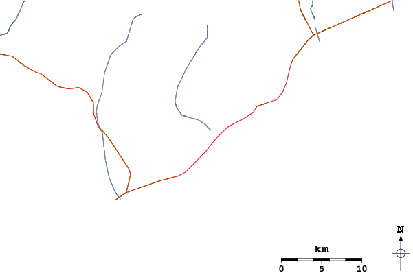Roads and rivers around Acapulquito-Costa Azul