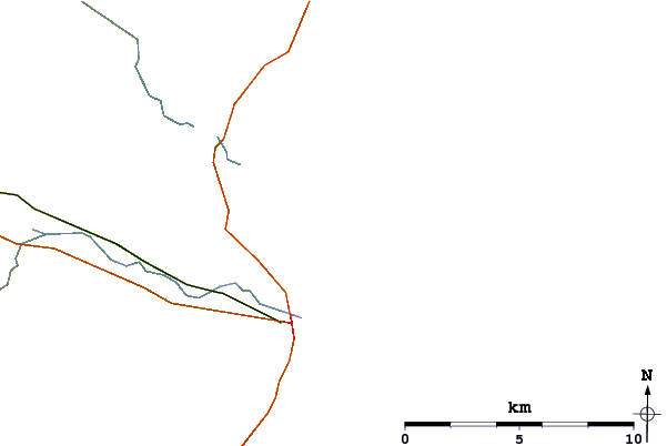 Roads and rivers around Ackergill