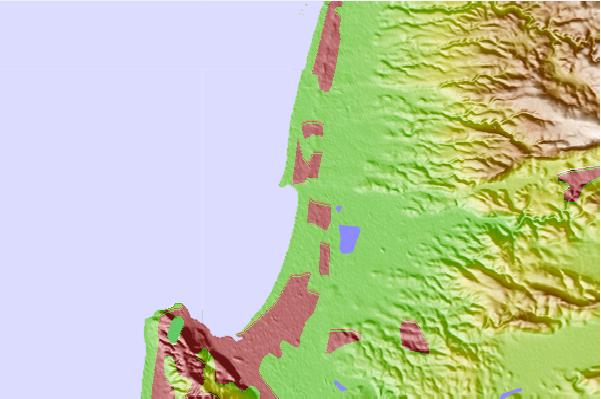 Surf spots located close to Acre (Mifalim) or Ako
