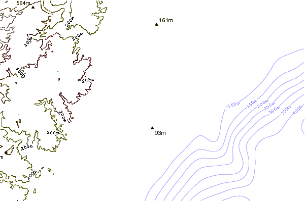 Shoreline around Addington (South Beach)