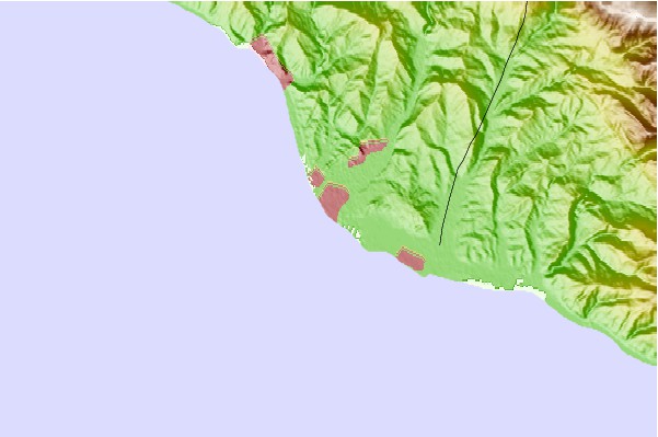 Surf spots located close to Adler - Mzymta River