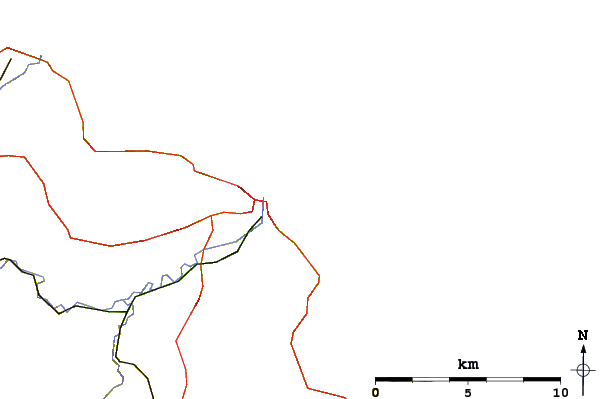 Roads and rivers around Admirals