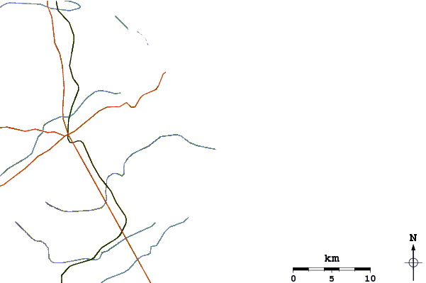 Roads and rivers around Afogadas