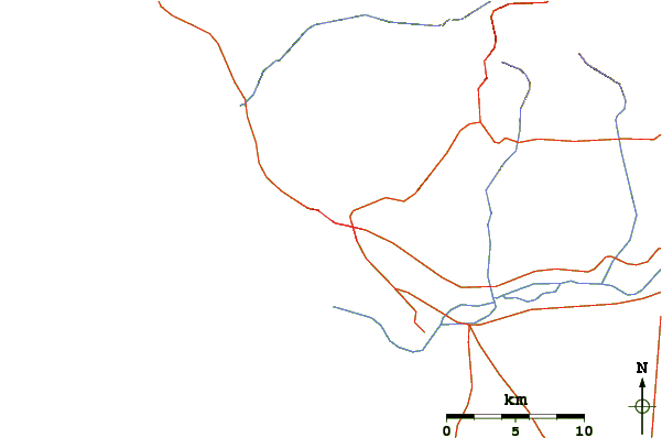 Roads and rivers around Agadir