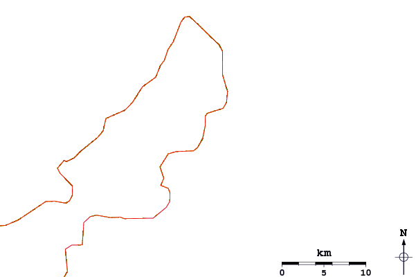 Roads and rivers around Aha Rivermouth