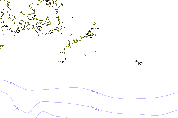 Shoreline around Air Guling