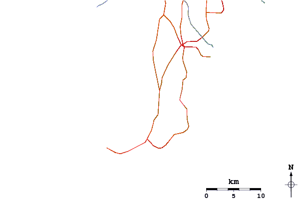 Roads and rivers around Airport Lefts