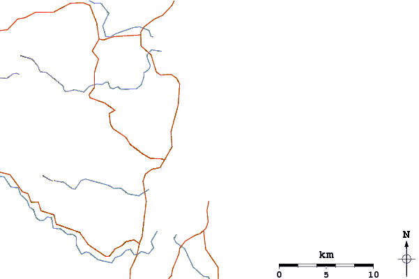 Roads and rivers around Aisling's Beach