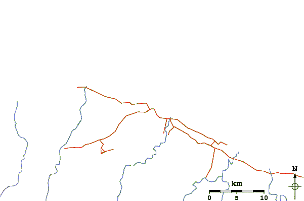Roads and rivers around Aitape