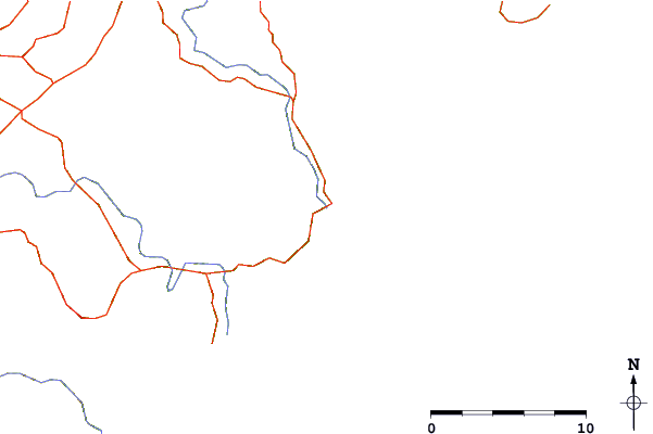 Roads and rivers around Akito River Mouth and Reef