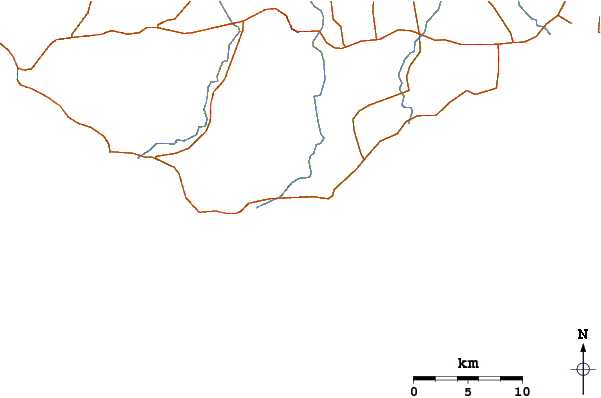 Roads and rivers around Akwaadi