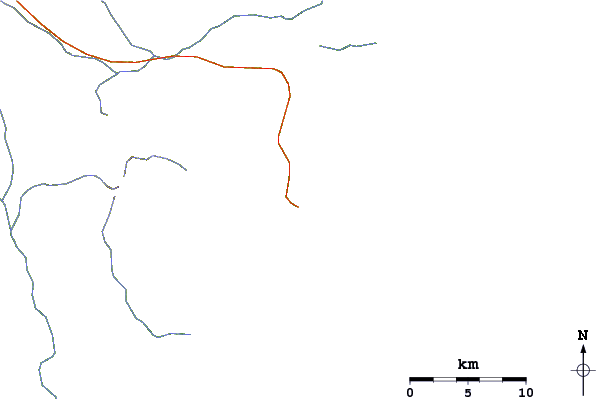 Roads and rivers around Al Ashkharah (Shipwreck Beach)