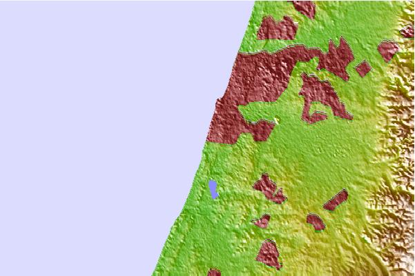 Surf spots located close to Al Gal