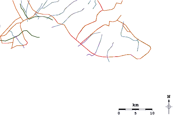 Roads and rivers around Ala Moana Bowls