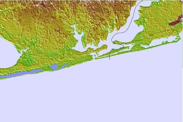 Surf spots located close to Alabama Point