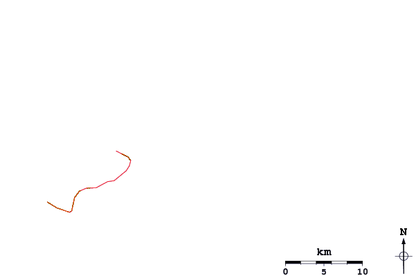 Roads and rivers around Alao