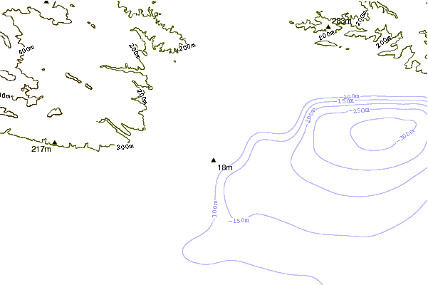Shoreline around Albatross