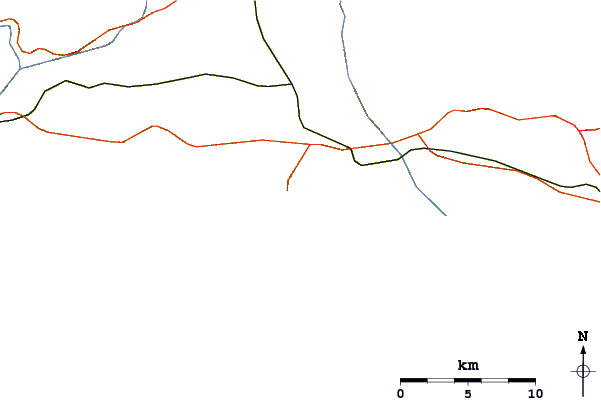 Roads and rivers around Albufeira