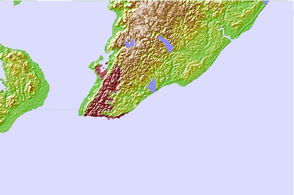 Surf spots located close to Alex