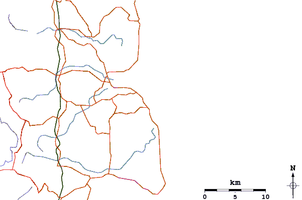 Roads and rivers around Alexandra Headland
