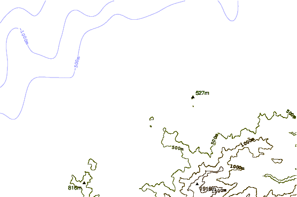 Shoreline around Algajola
