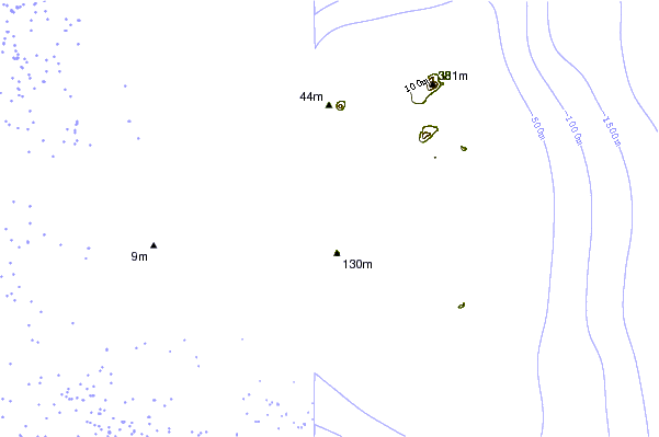 Shoreline around Alibaba