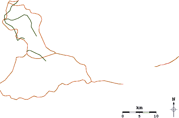 Roads and rivers around Alize