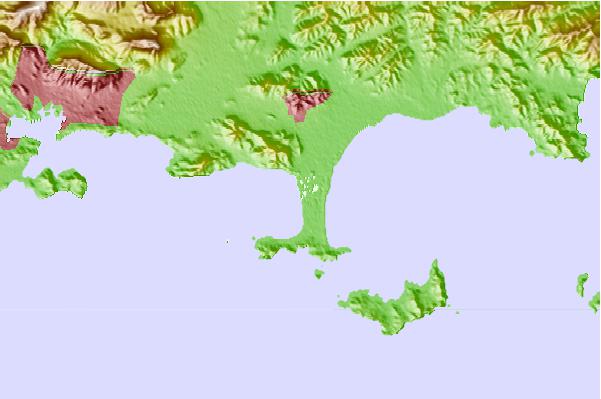Surf spots located close to Almanarre