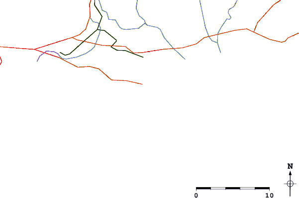 Roads and rivers around Almanarre