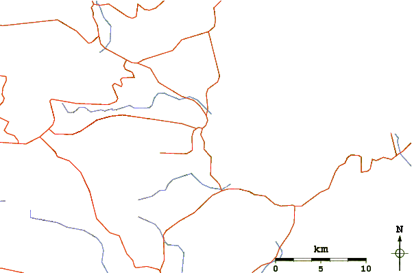 Roads and rivers around Almiros Beach