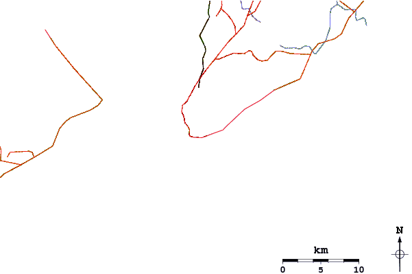 Roads and rivers around Amaralina