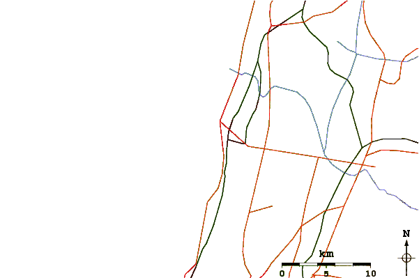 Roads and rivers around Ambatia Beach