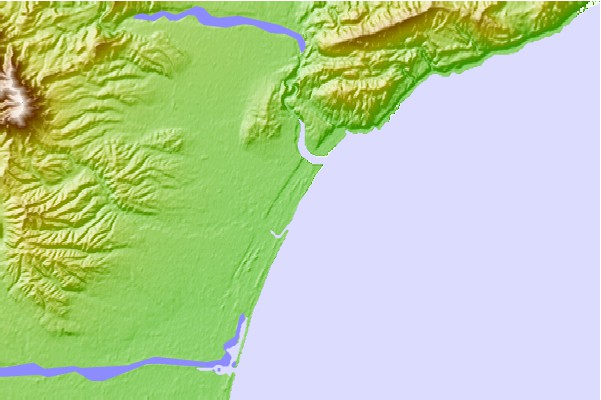 Surf spots located close to Amberley Beach