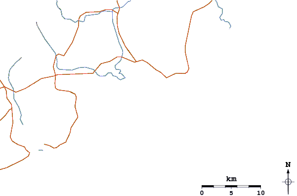 Roads and rivers around Ambinanibe