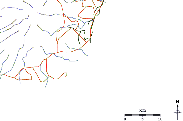 Roads and rivers around Ammonias