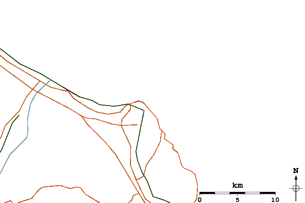 Roads and rivers around Ancona