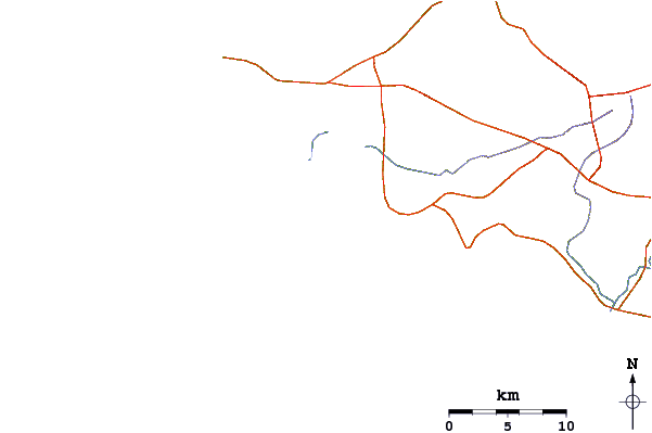 Roads and rivers around Anconcito
