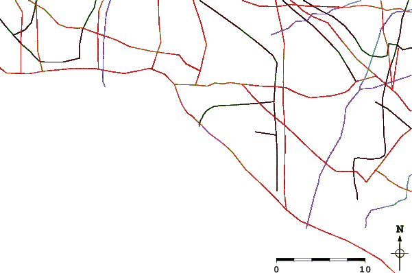 Roads and rivers around Anderson Street