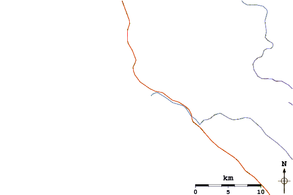 Roads and rivers around Andrew Molera State Park