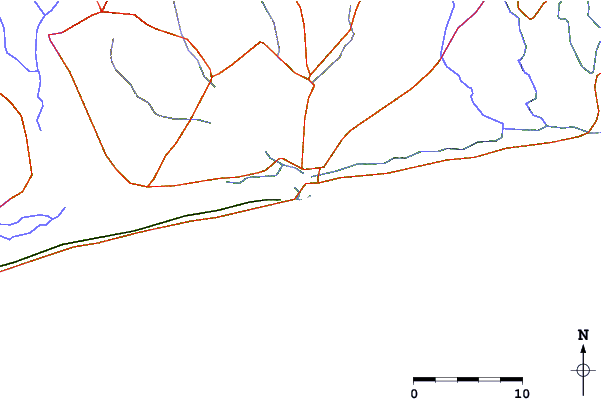 Roads and rivers around Anecho Beach