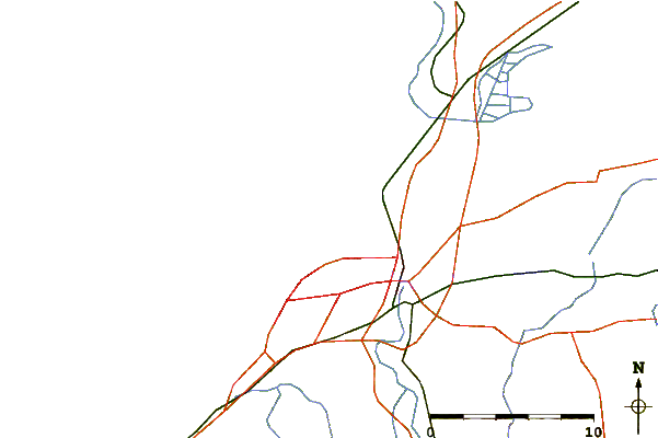 Roads and rivers around Anglet - La Barre