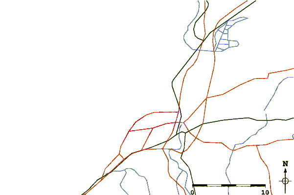 Roads and rivers around Anglet - Les Cavaliers
