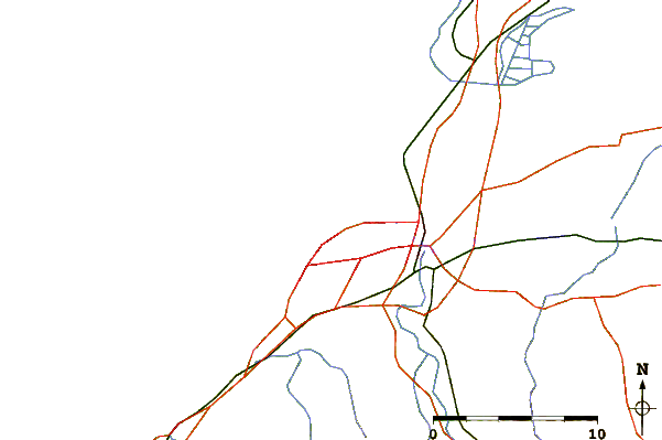 Roads and rivers around Anglet - Marinella